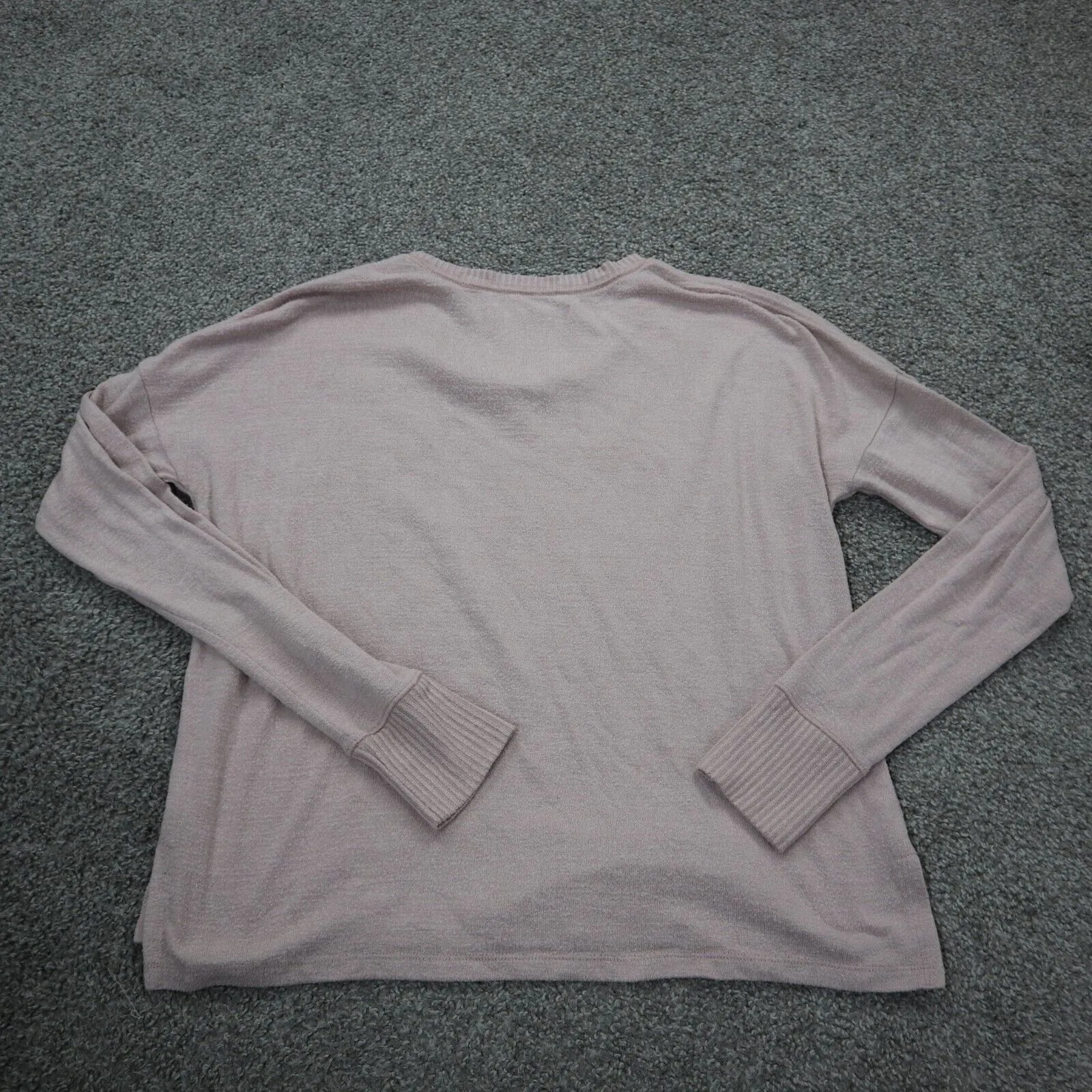 Abercrombie &Fitch Women Pullover Sweater Knitted Long Sleeve Light Pink Size XS