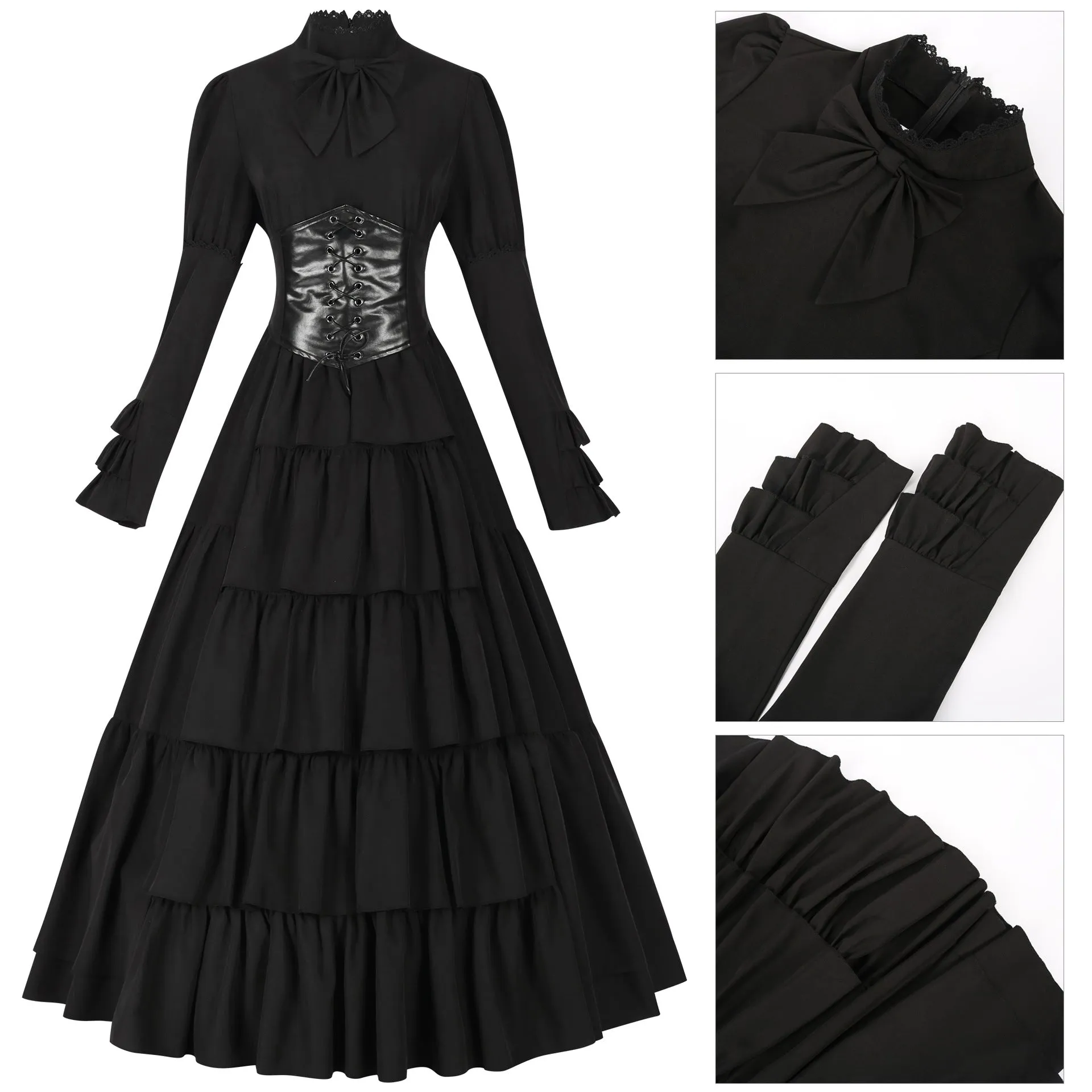 Advbridge pretty halloween costumes Manyishang Medieval Women's Clothing Renaissance Women's Clothing Irish Long Dress