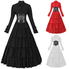 Advbridge pretty halloween costumes Manyishang Medieval Women's Clothing Renaissance Women's Clothing Irish Long Dress