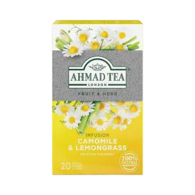 AHMAD TEA INFUSION CAMOMILE & LEMONGRASS 20PCS