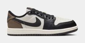 Air Jordan 1 Retro Low OG Mocha Preschool Lifestyle Shoes (Sail/Black/Dark Mocha)