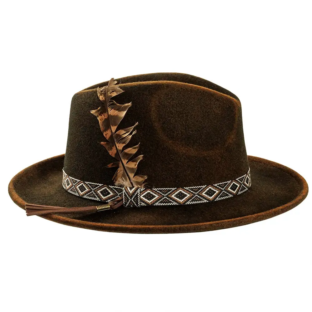 Backroad | Womens Felt Fedora Hat