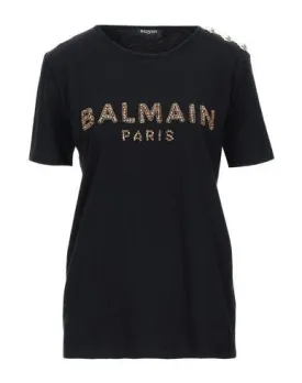 Balmain Women T-shirt Black 10 UK