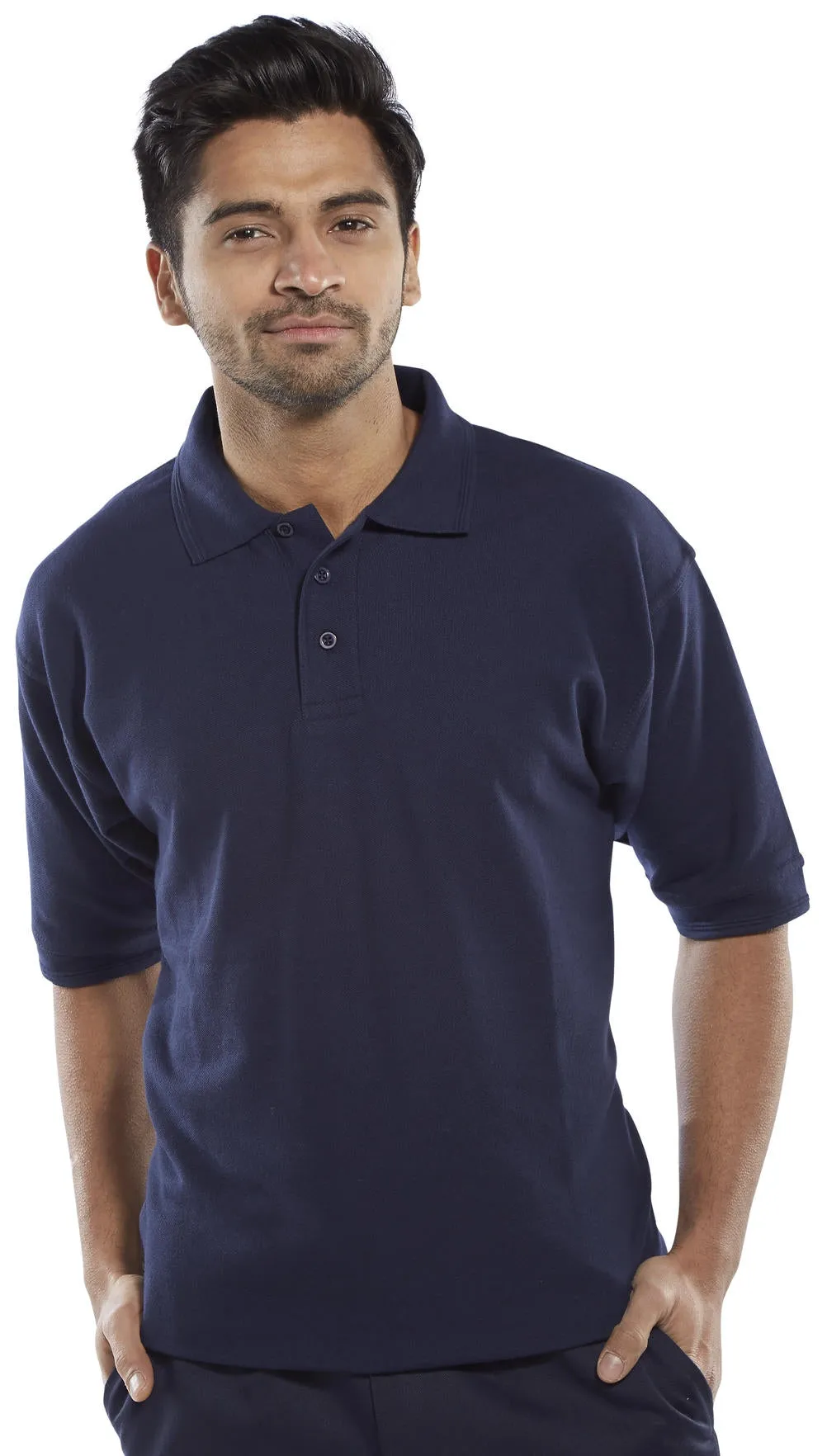 Beeswift Polo Shirt Heavy Knit {260gsm} NAVY {All Sizes}