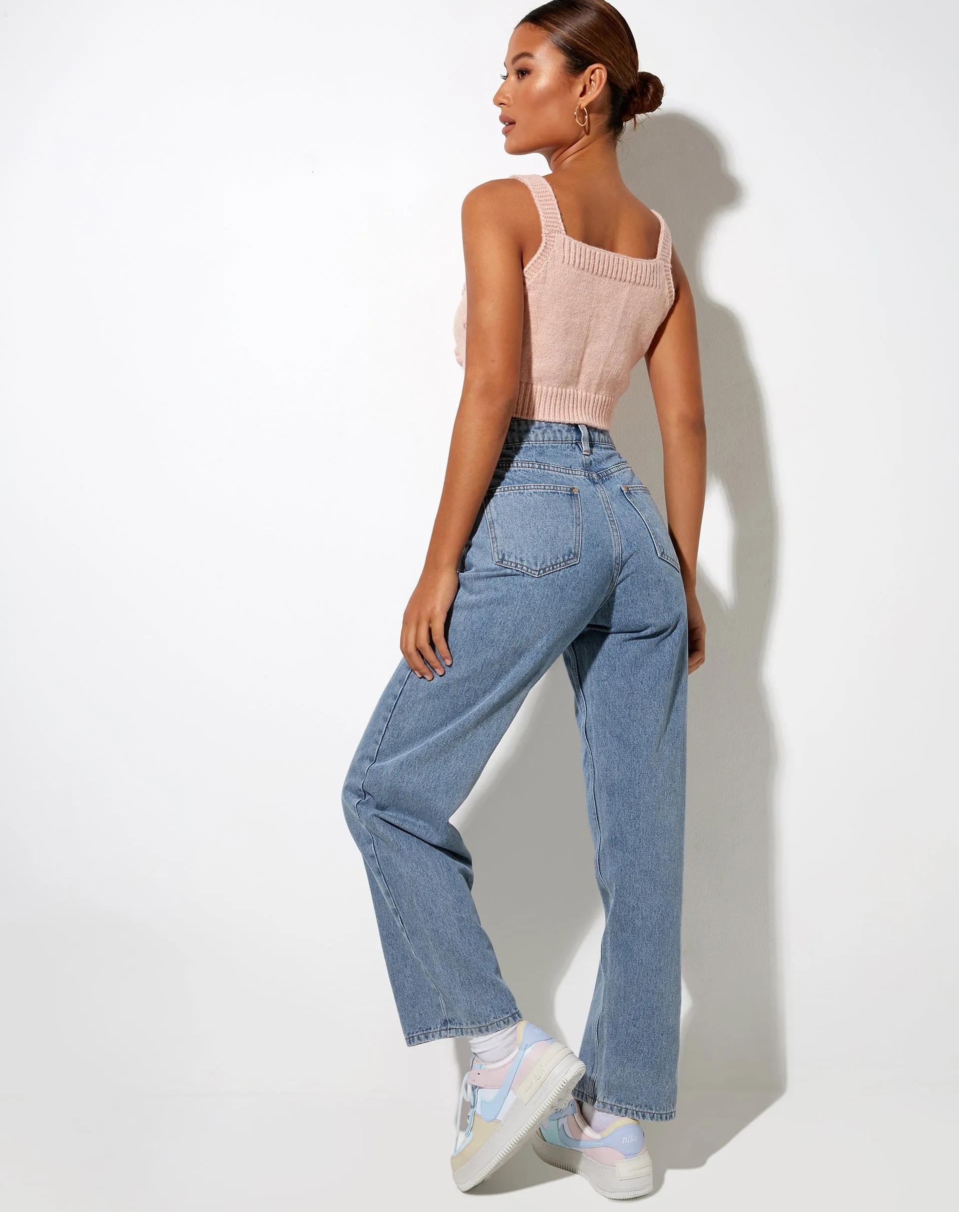 Birra Crop Top in Soft Pink