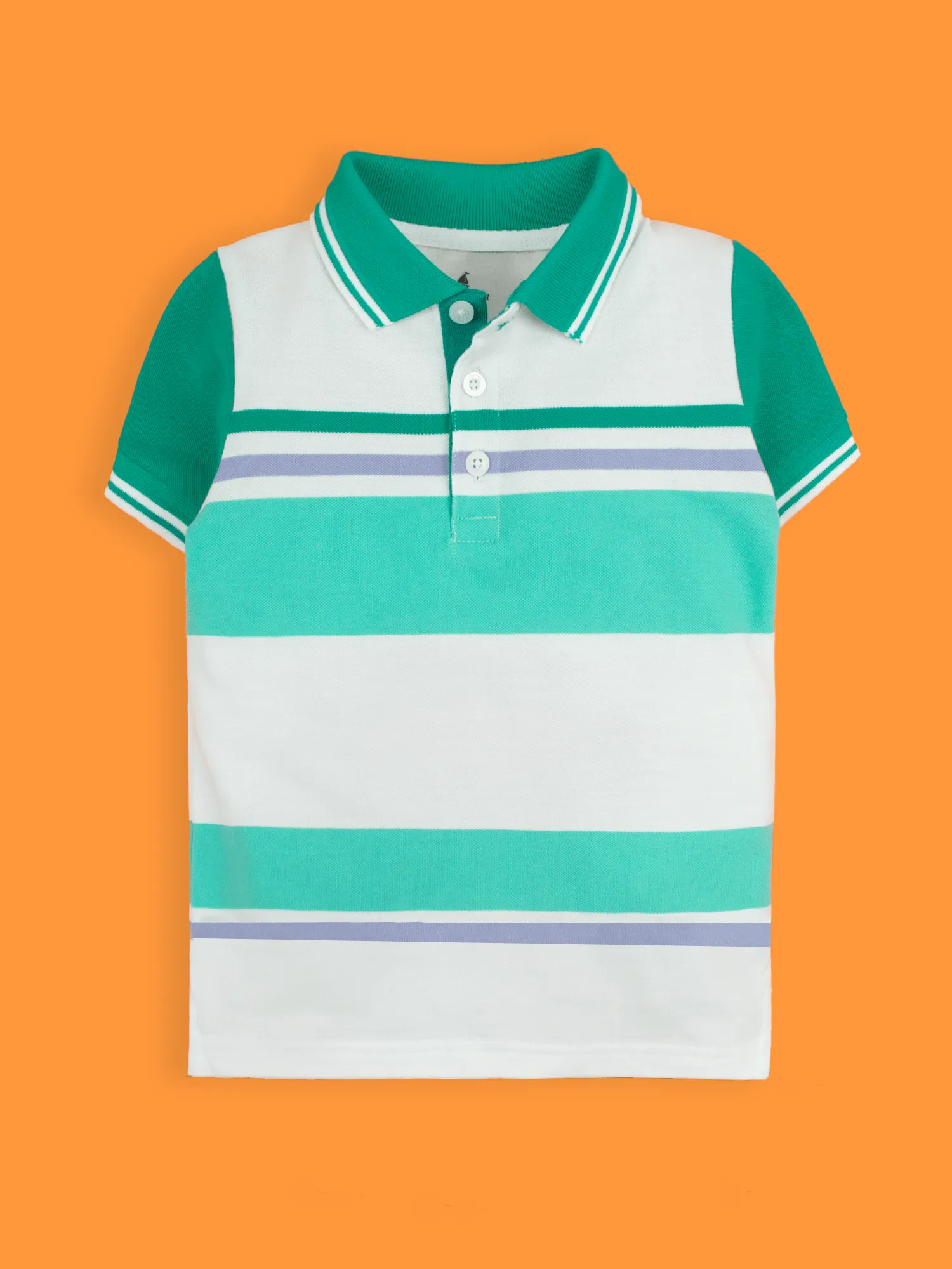 BOY'S YARN DYED STRIPER POLO