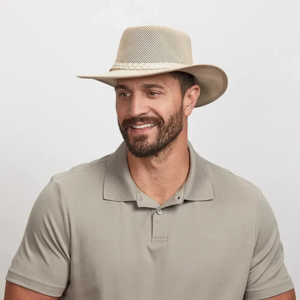 Breeze Latte | Mens Latte Suede Sun Hat