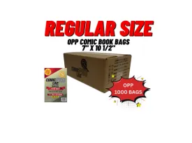 Bulk OPP Regular Size Comic Bags - 1000 Loose Bags Per Case