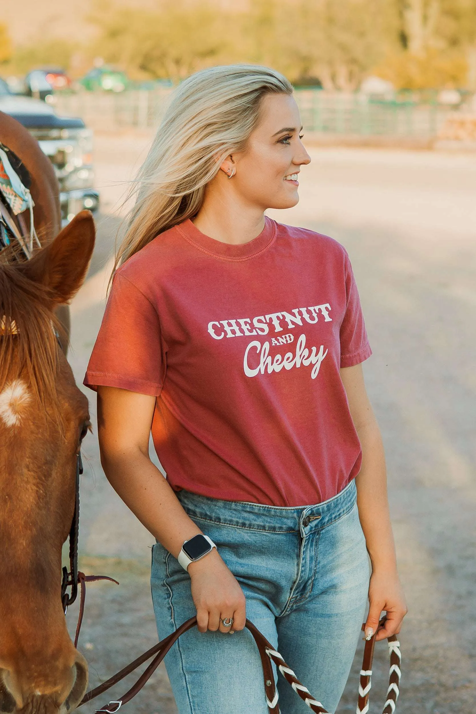 Chestnut and Cheeky Tee