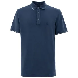 Corneliani Navy Blue Cotton Polo Shirt