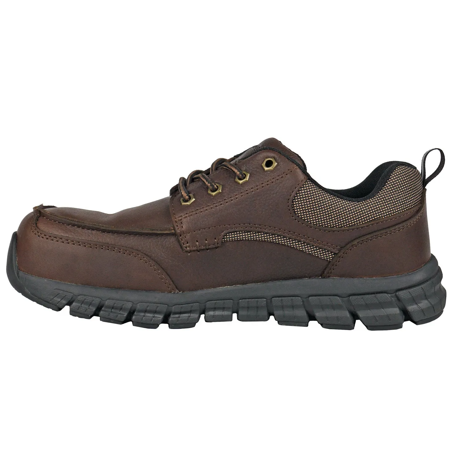 DieHard Mens Sunbird Brown Leather Full-Grain Tumbled Work Shoes