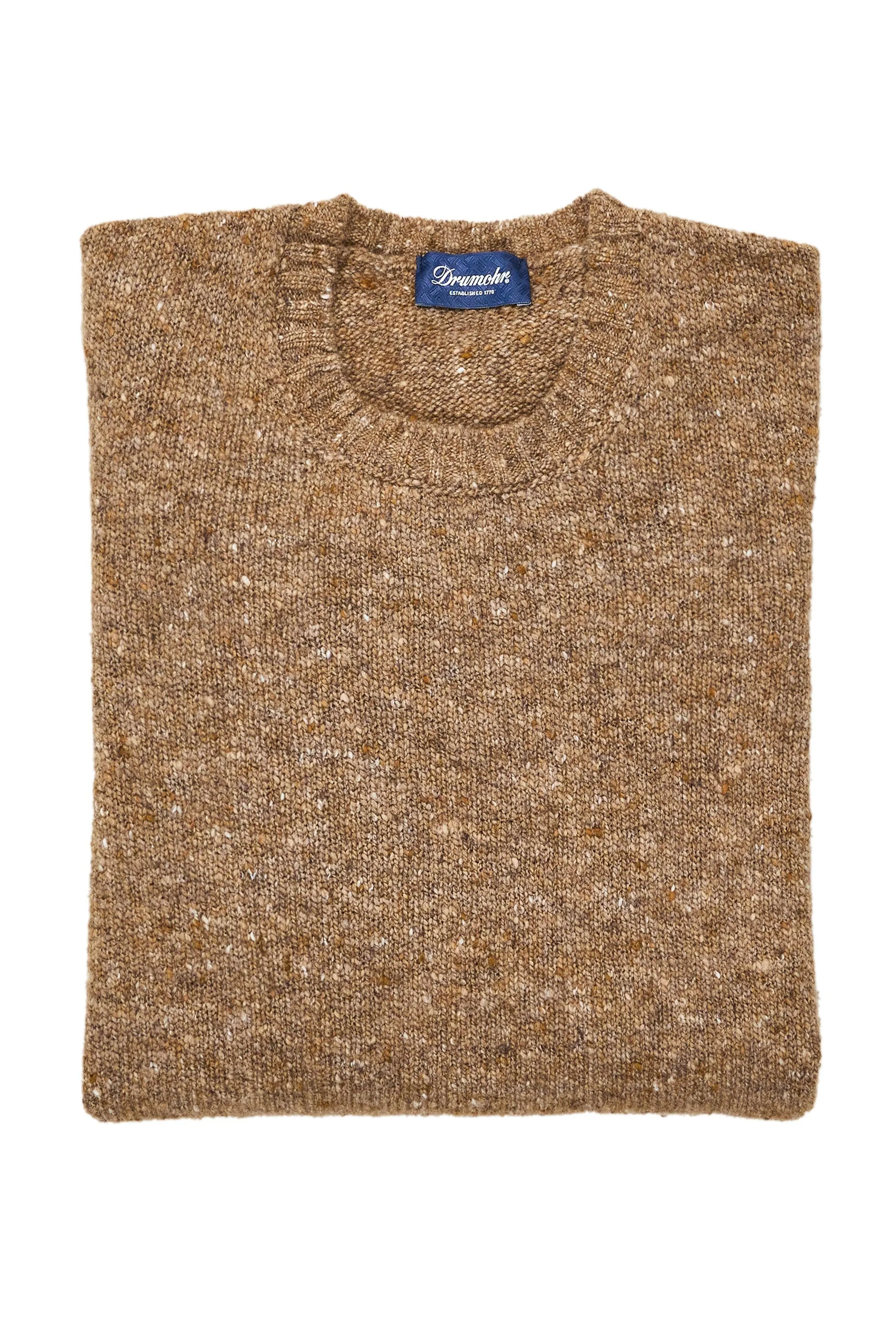 Drumohr Castagna LS Donegal Crewneck Sweater