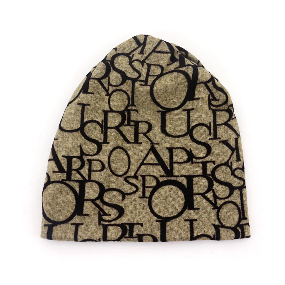 Dualpurpose Letter Print Hat The Perfect Mens Gift