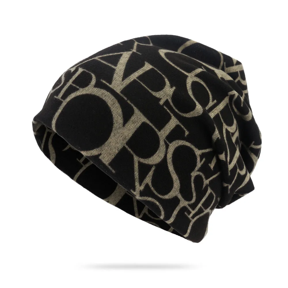 Dualpurpose Letter Print Hat The Perfect Mens Gift