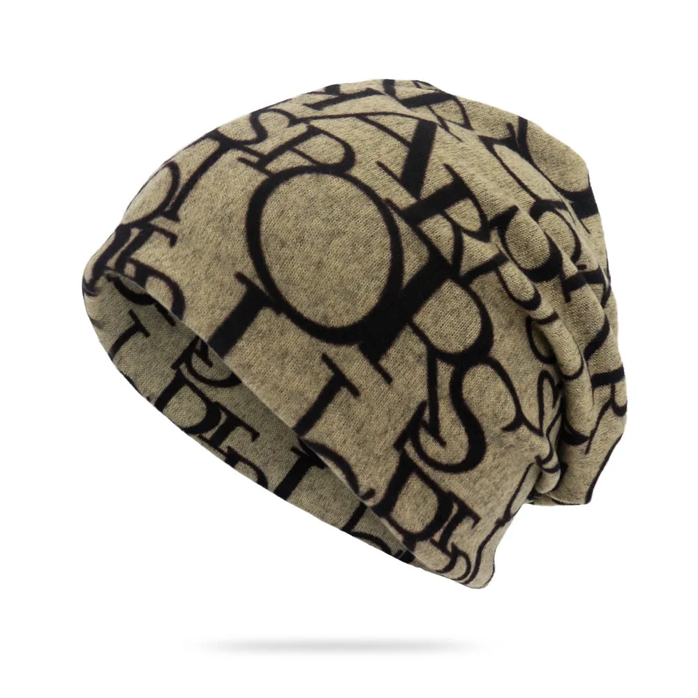 Dualpurpose Letter Print Hat The Perfect Mens Gift