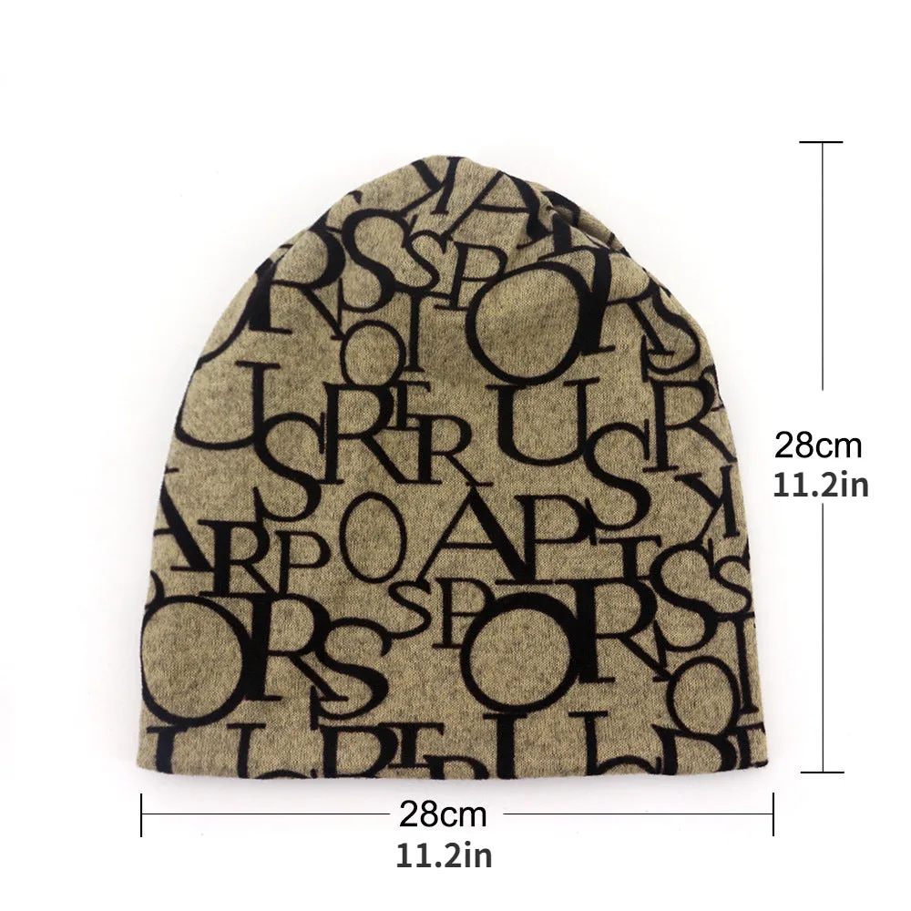 Dualpurpose Letter Print Hat The Perfect Mens Gift