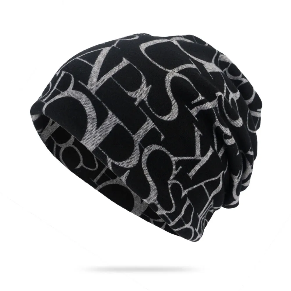 Dualpurpose Letter Print Hat The Perfect Mens Gift