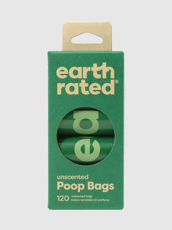 Earth Rated Unscented 120 Bags 8 Rolls