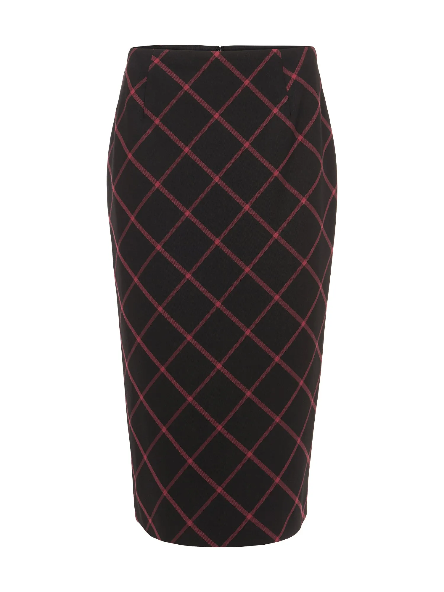 Eliza Check Pencil Skirt