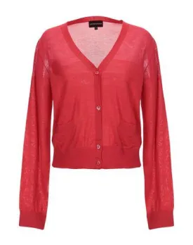 Emporio Armani Women Cardigan Red 12 UK