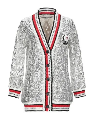 Ermanno Scervino Women Cardigan Silver S INT