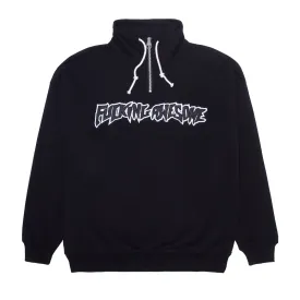 FUCKING AWESOME QUARTER ZIP PULLOVER - BLACK