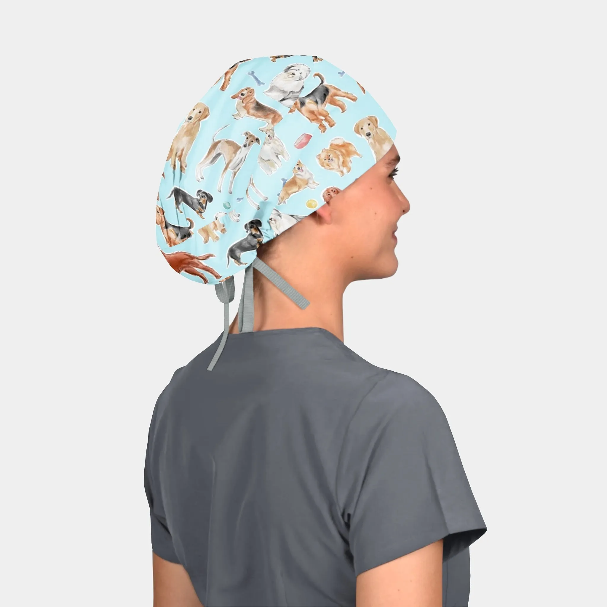 Furry Companion- Stellar Scrub Hats