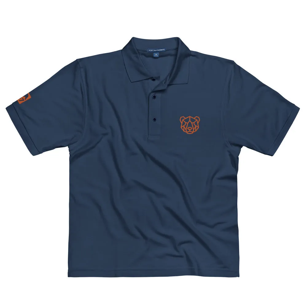 Gay Pride Orange Bear Premium Polo