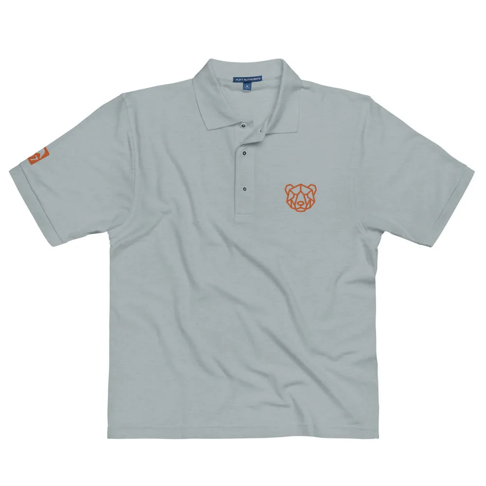 Gay Pride Orange Bear Premium Polo