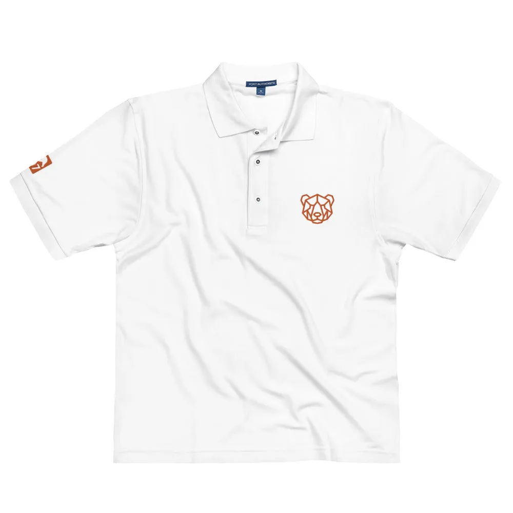 Gay Pride Orange Bear Premium Polo