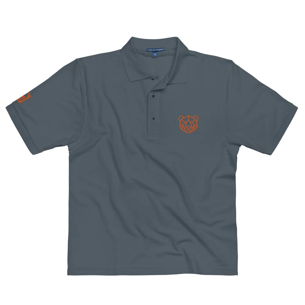 Gay Pride Orange Bear Premium Polo