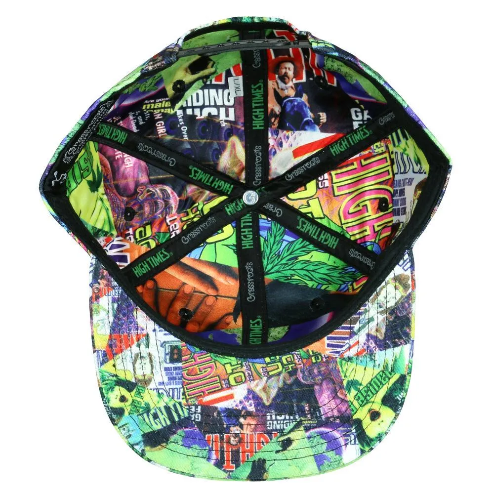 High Times Covers Pattern Snapback Hat