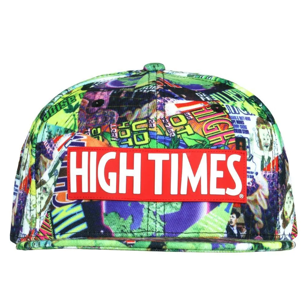 High Times Covers Pattern Snapback Hat