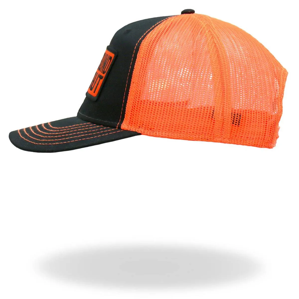 Hot Leathers F Around Find Out High Visibility Orange Trucker Hat GSH2047