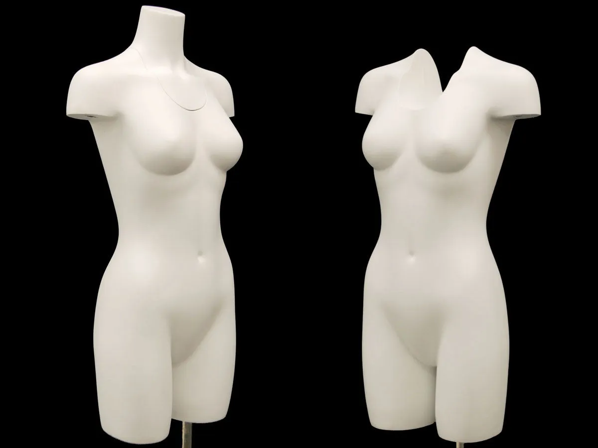 Invisible Ghost Mannequin Female Torso w/ Base MM-TFWIV