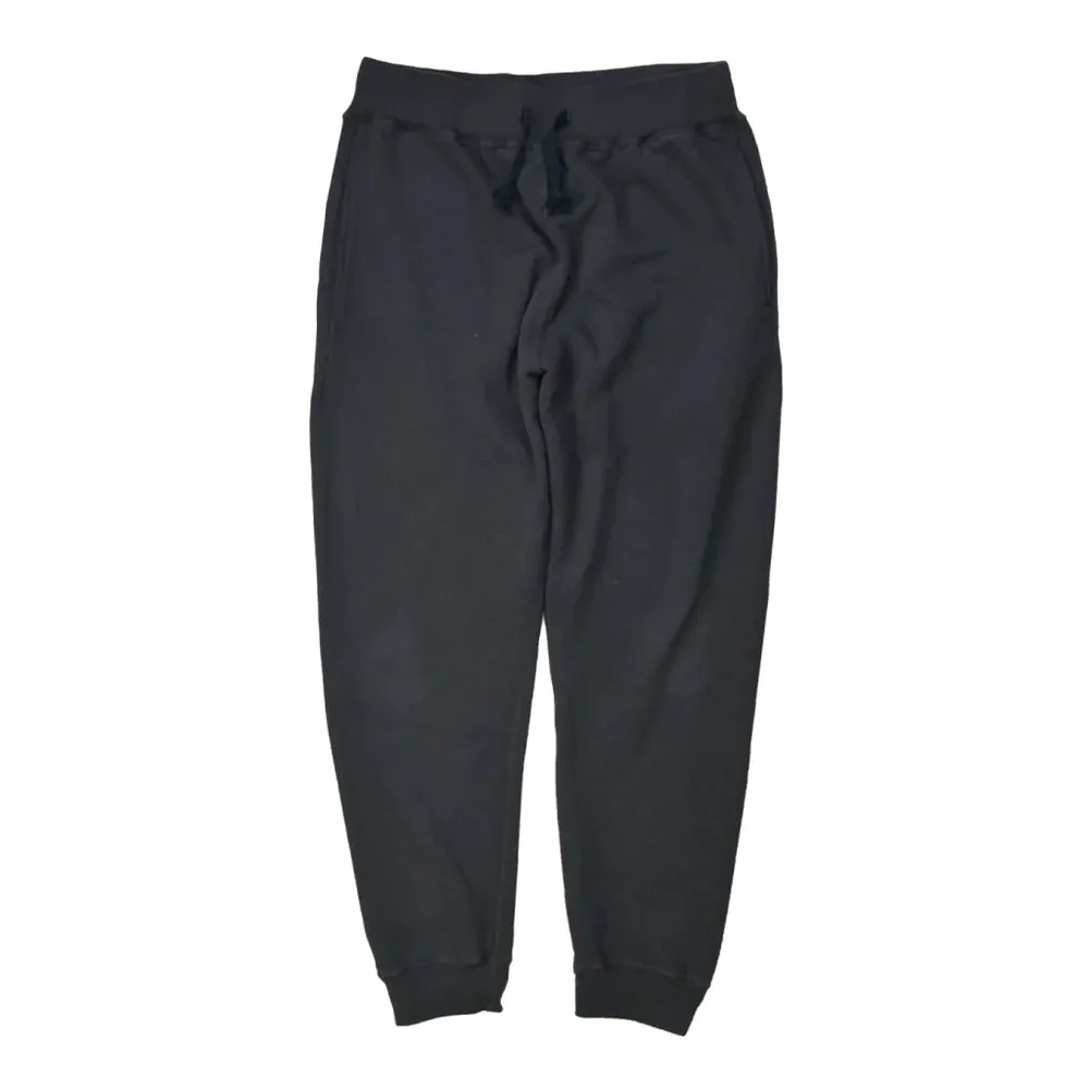 Japanese Organic Cotton Sweat-Pants Hand-Dyed with Kuromame - Black Bean