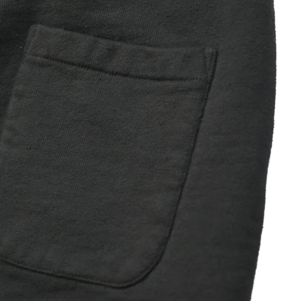 Japanese Organic Cotton Sweat-Pants Hand-Dyed with Kuromame - Black Bean