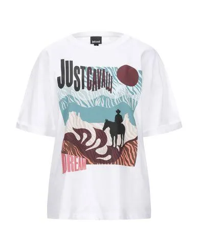 Just Cavalli Women T-shirt White L INT