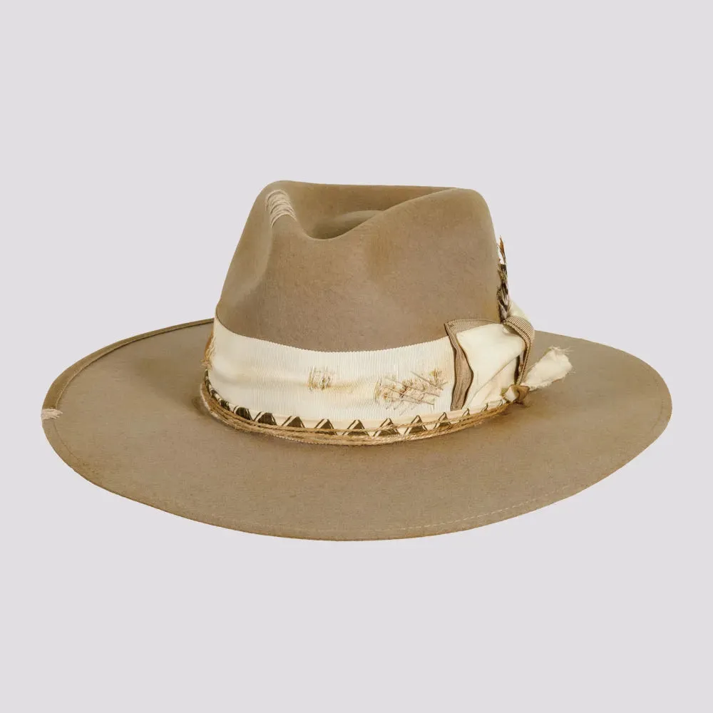 Justice | Mens Wool Felt Outback Fedora Hat