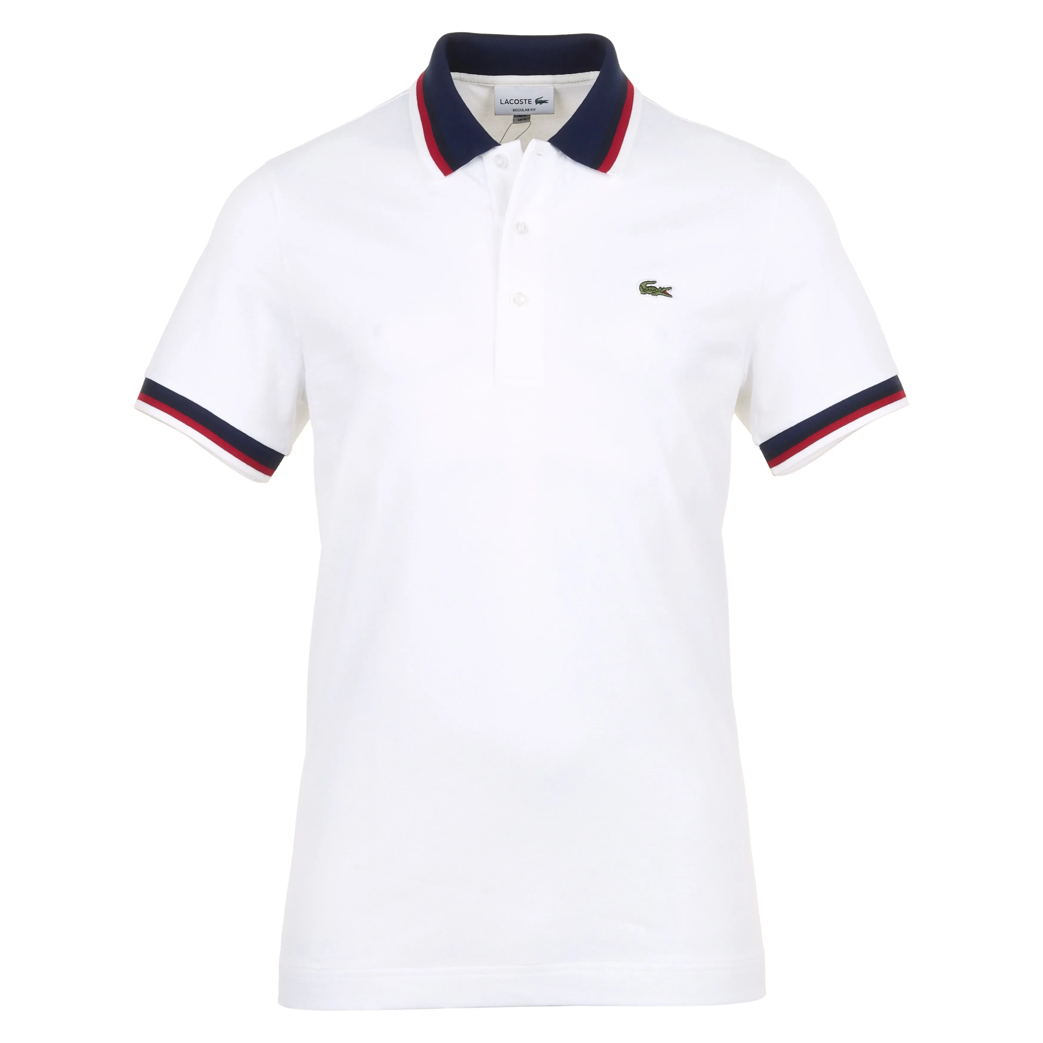 Lacoste Contrast Collar Pique Polo Shirt