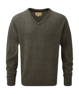 Lambswool V Neck - Mole