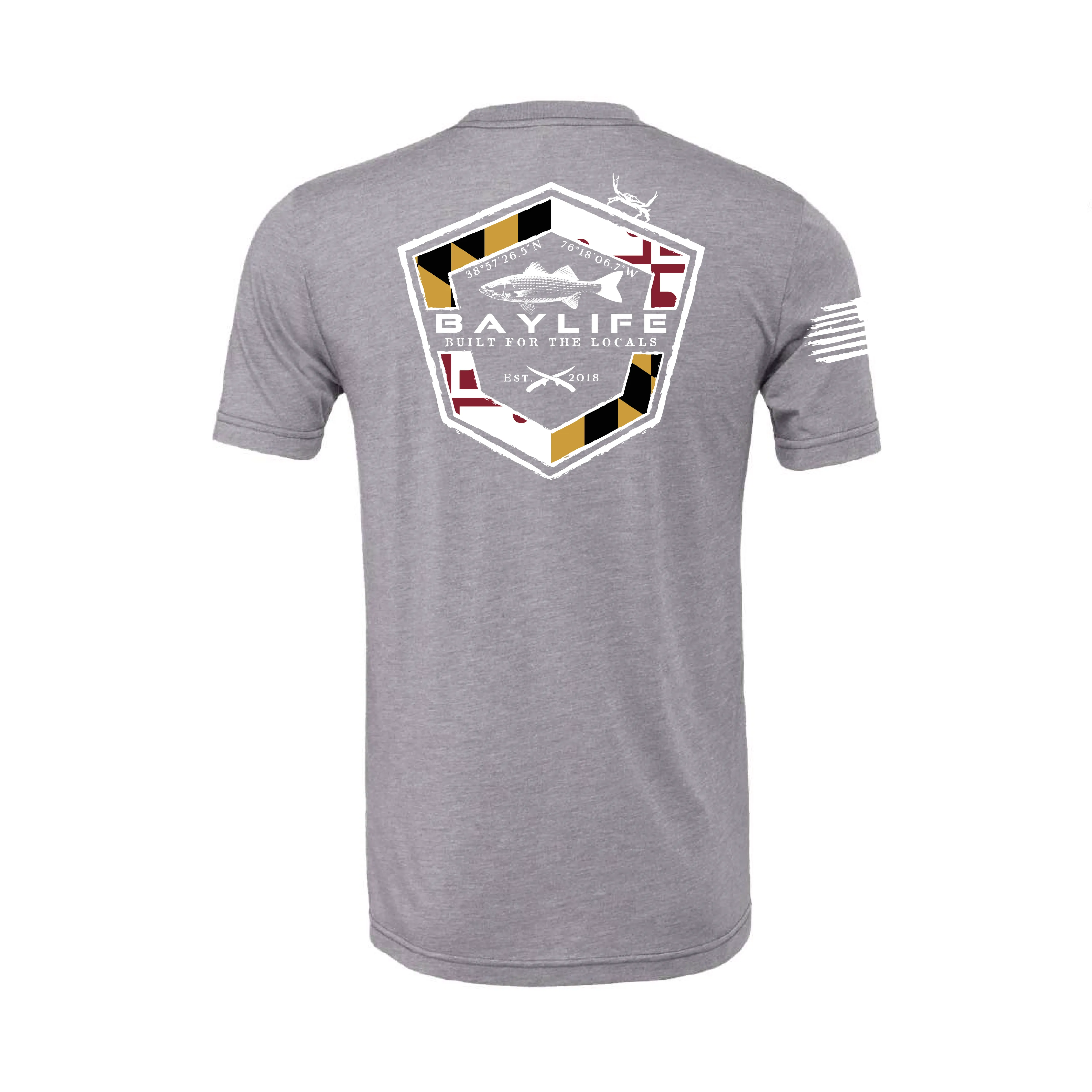 Maryland Rockfish | Ultra Soft Short Sleeve | Storm Grey