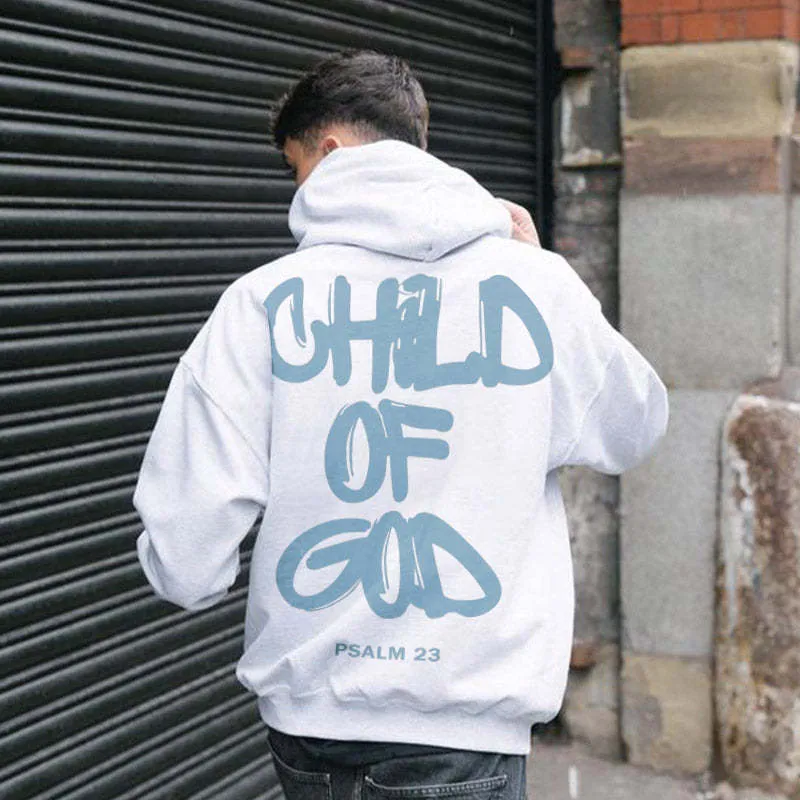 Men&#039;s Cotton Back Letter Printed Hoodie