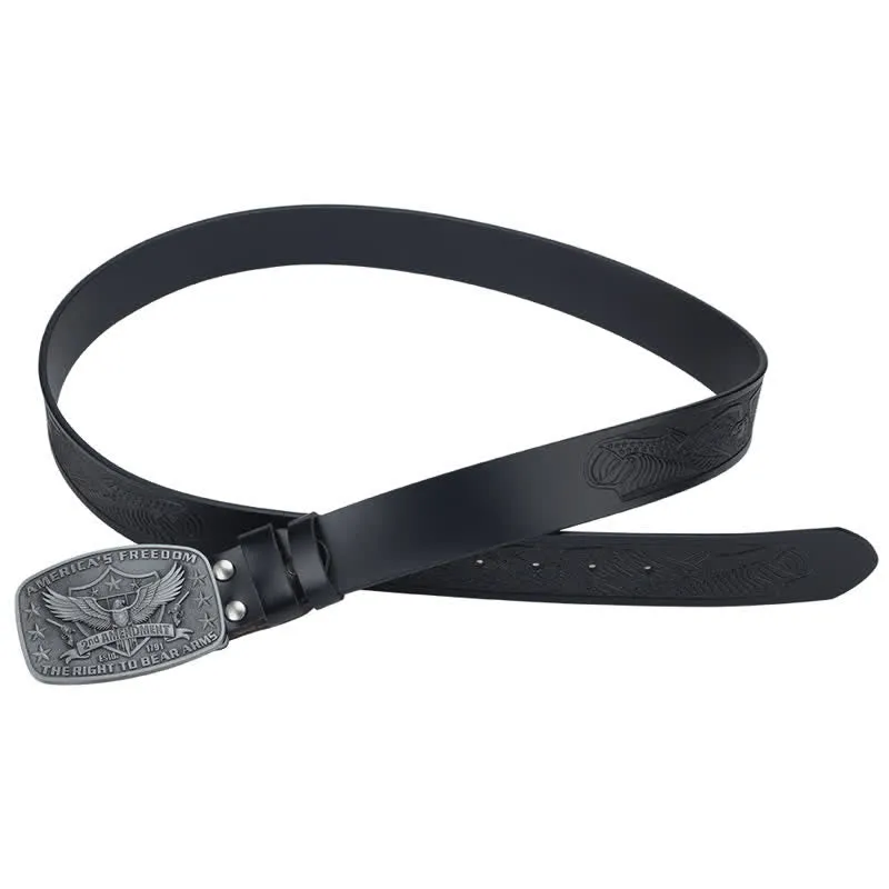 Men's Retro Eagle America's Freedom Leather Belt