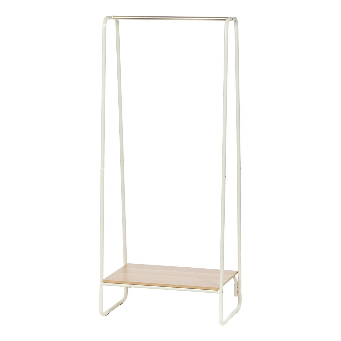 Metal Garment Rack with Wood Shelf - 1 Shelf