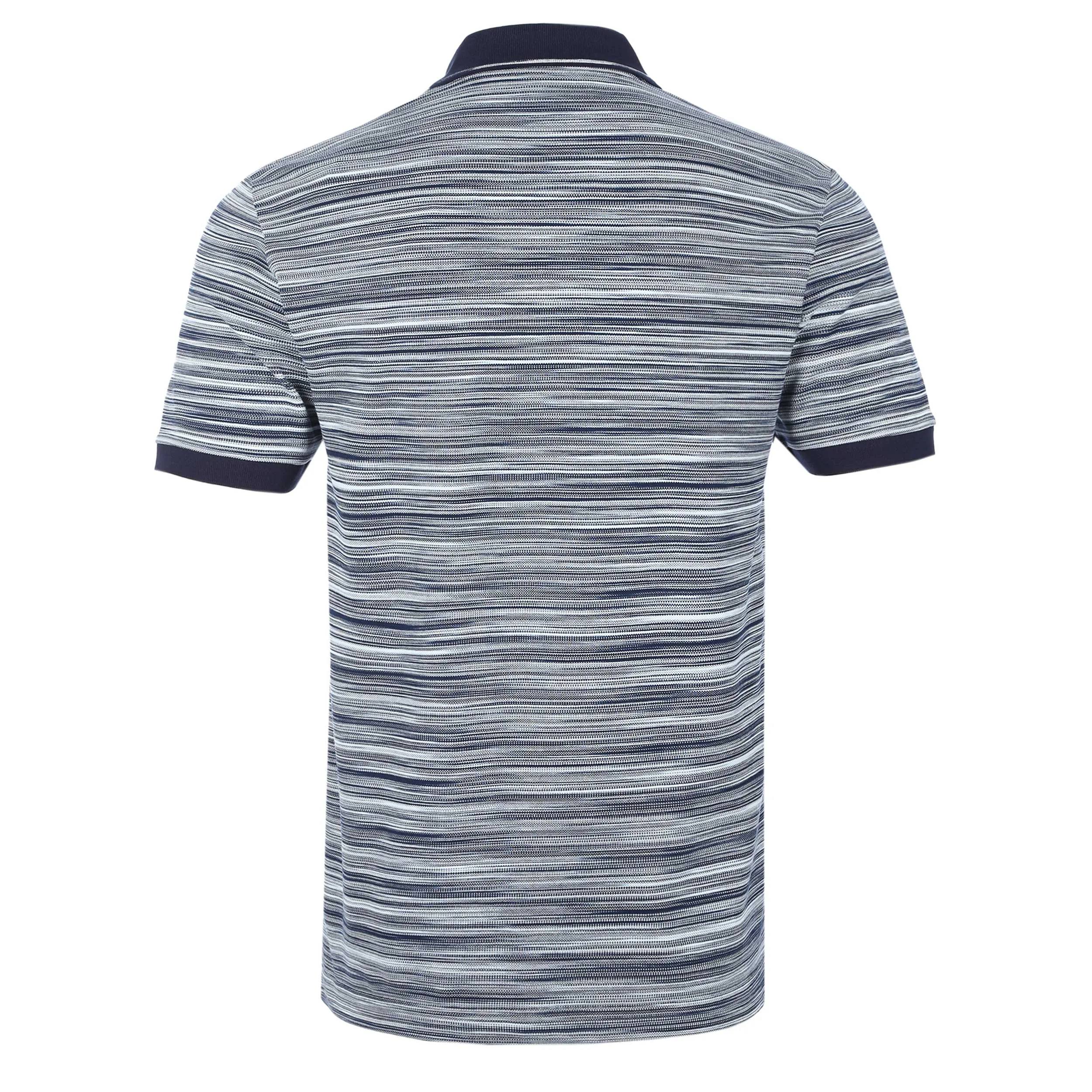 Missoni Fine Stripe Polo Shirt in Navy