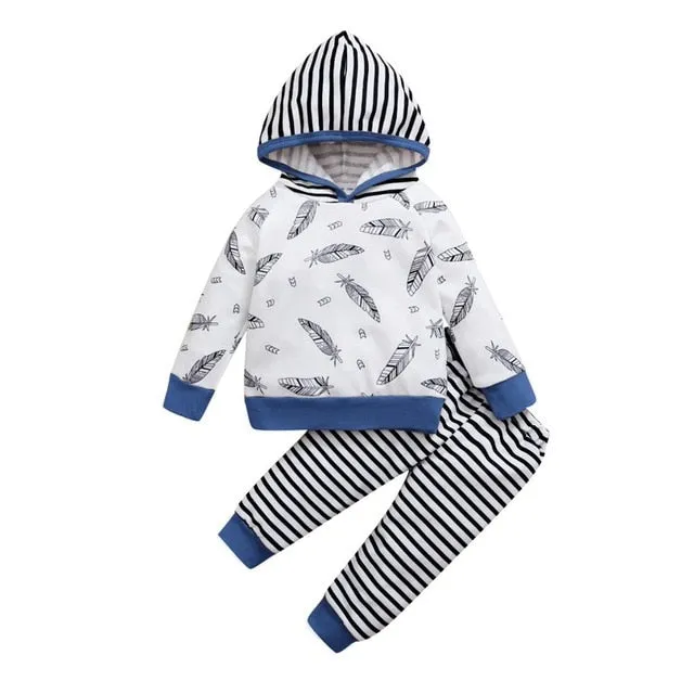 Newborn Baby Feather Clothing Set