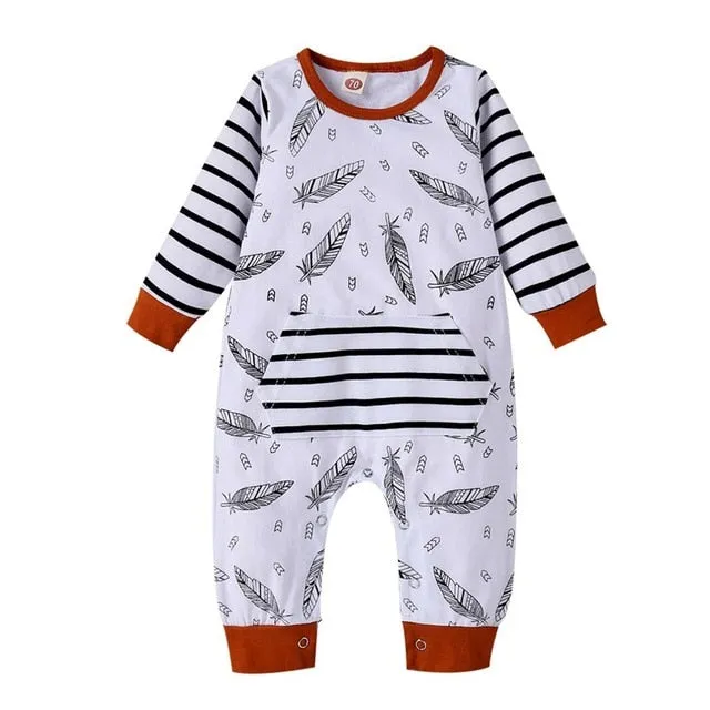 Newborn Baby Feather Clothing Set