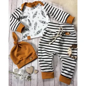 Newborn Baby Feather Clothing Set