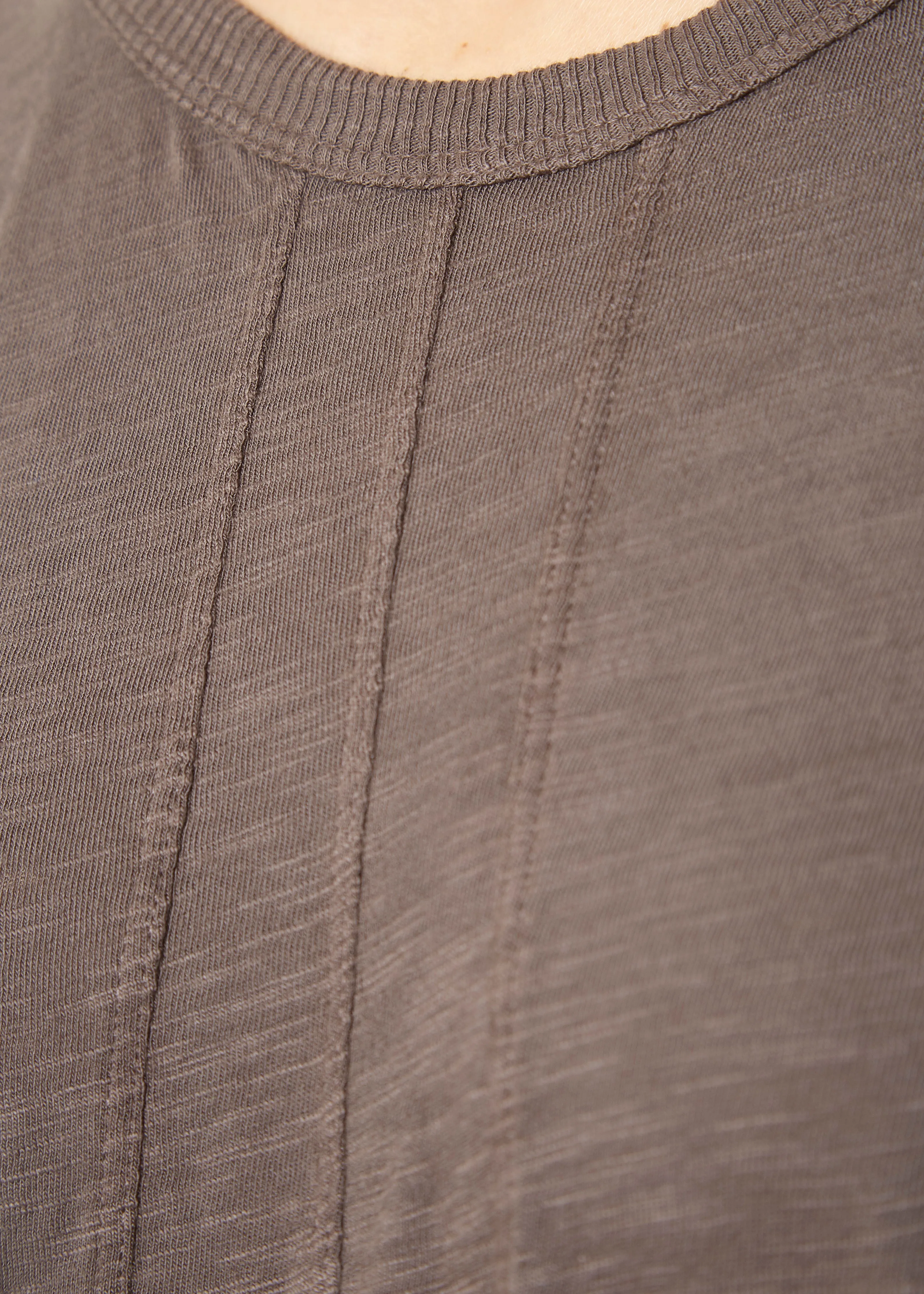 Petrol Grey Round Neck Top